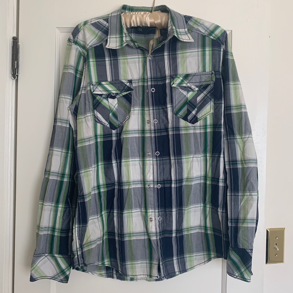 Western style button-up shirt